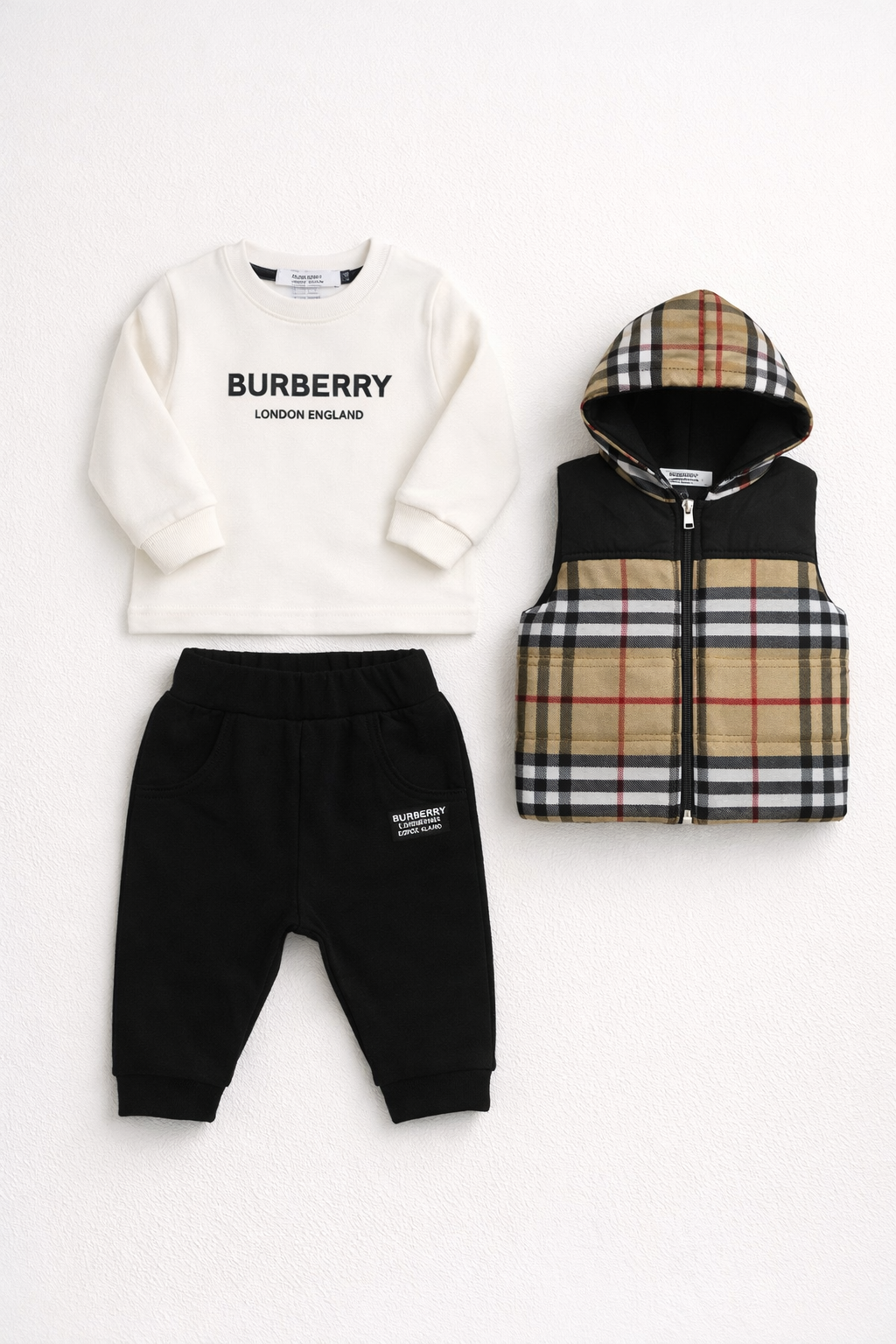 Burberry 3-delige set zwart
