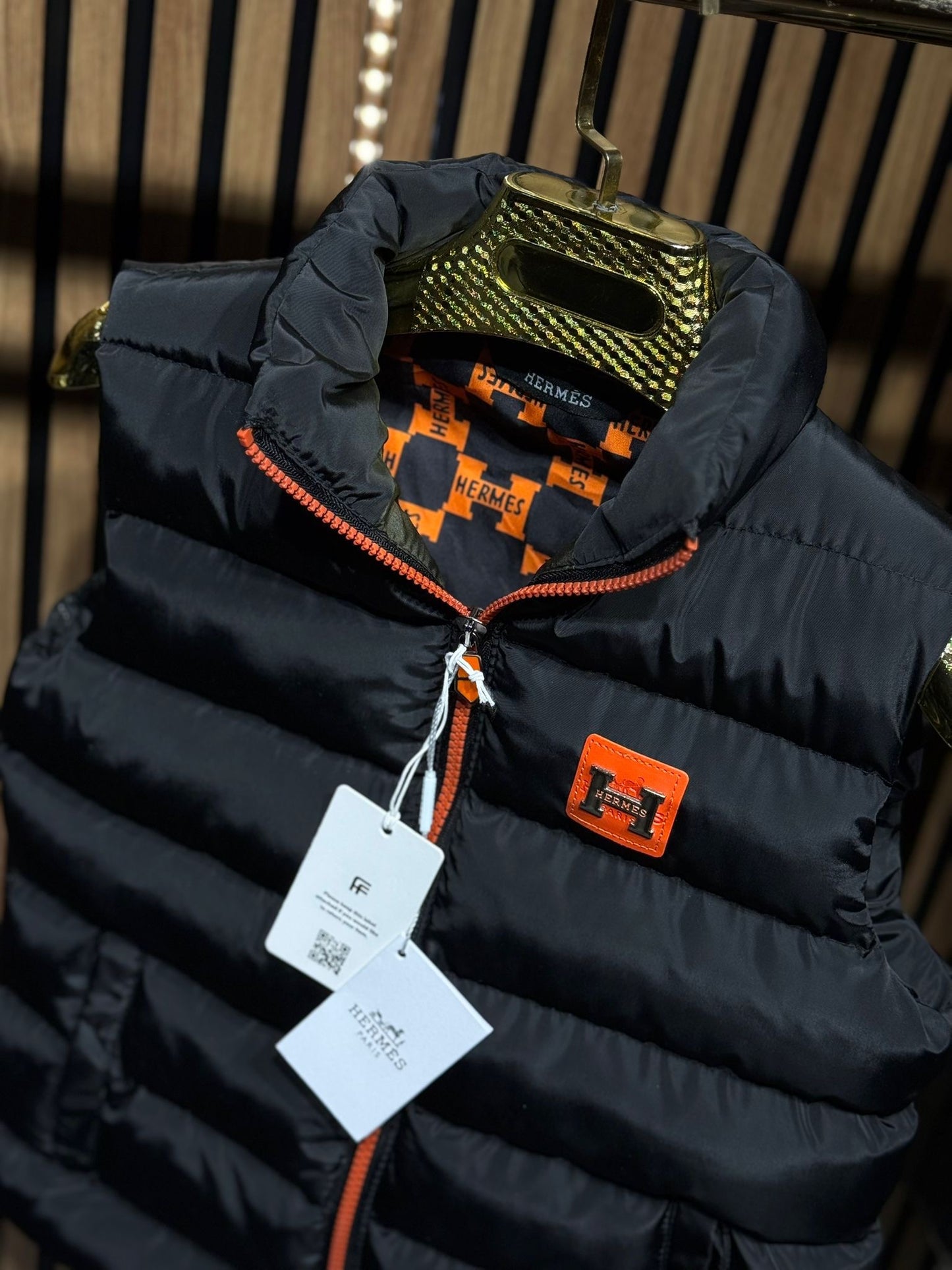 Hermes bodywarmer zwart