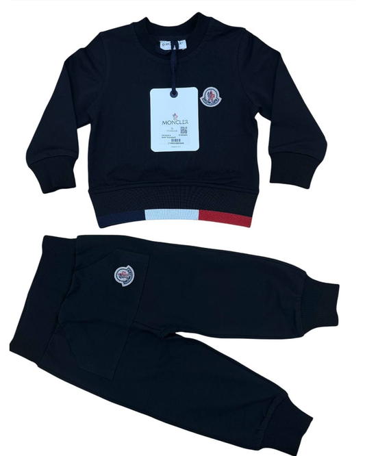 Moncler baby trainingspak zwart