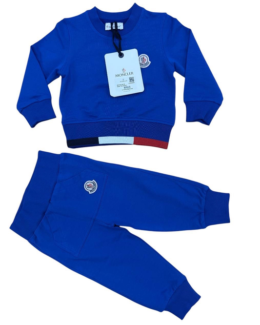 Moncler baby trainingspak blauw