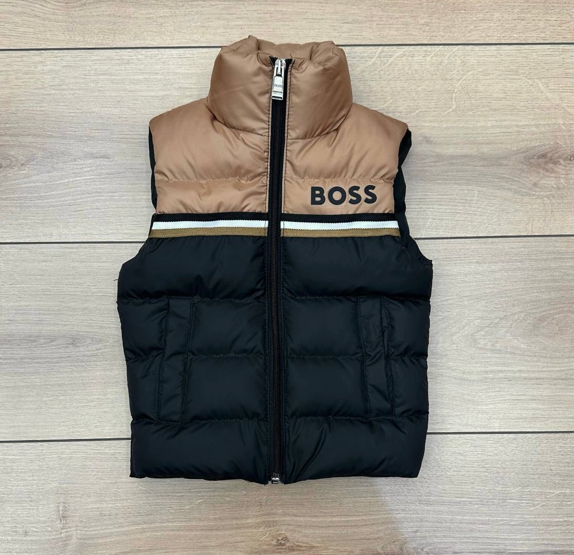 HUGOBOSS bodywarmer bruin/zwart