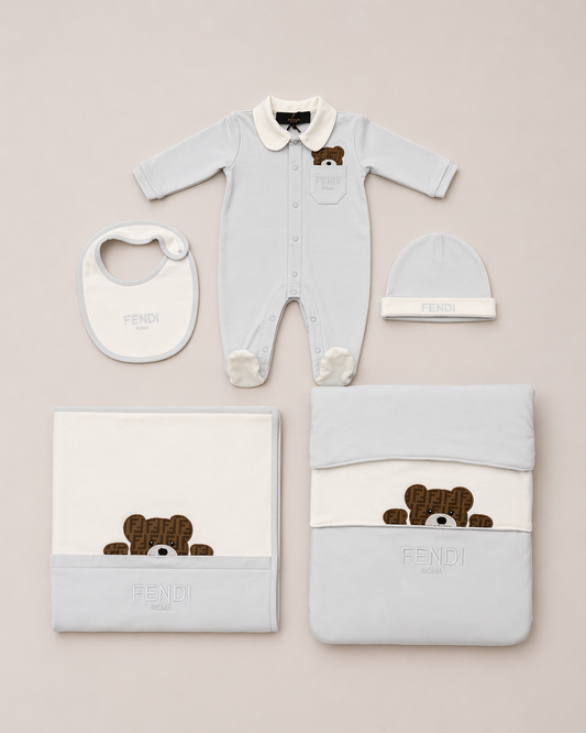 Fendi Newborn set lichtblauw 5pcs
