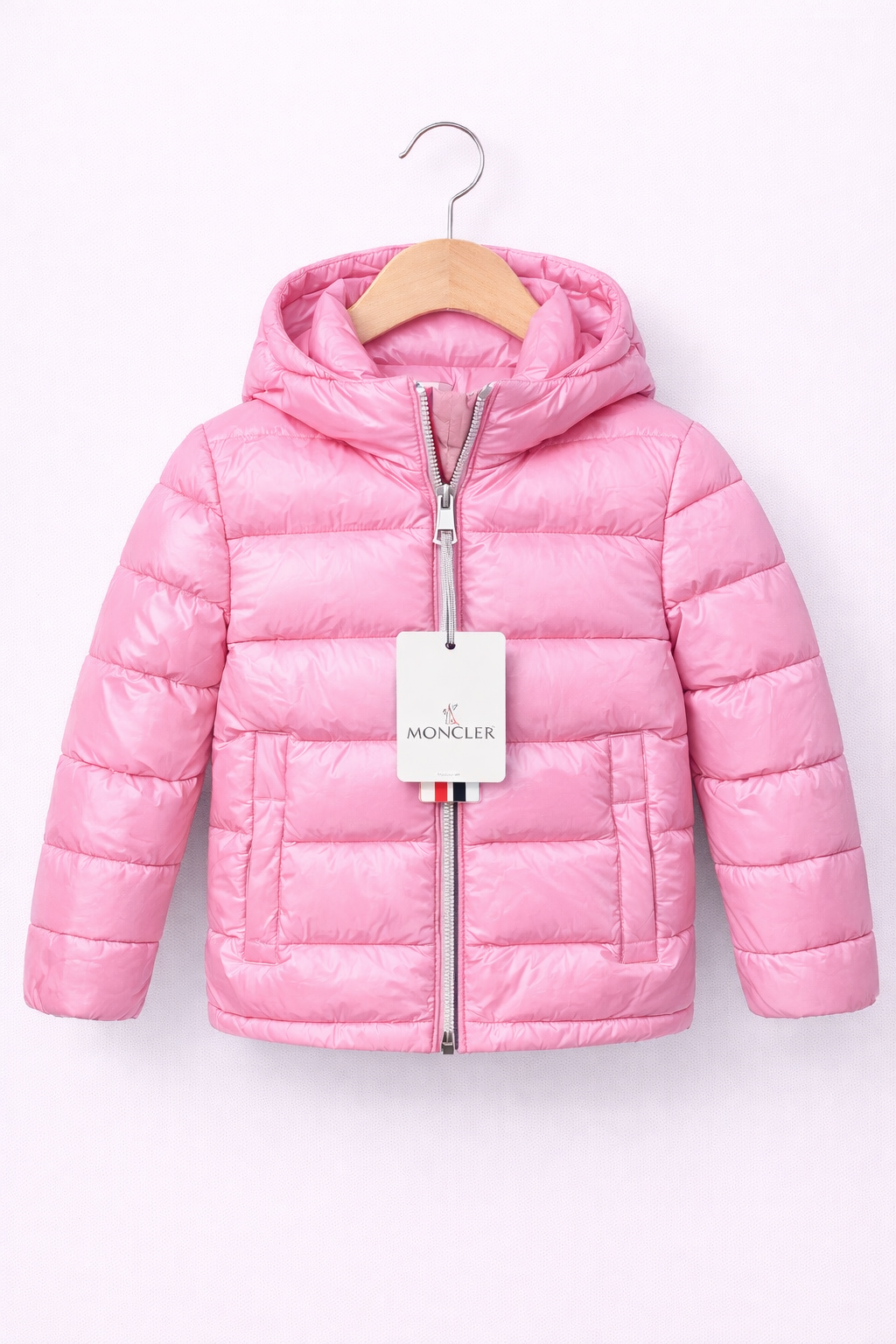 Moncler winterjas roze