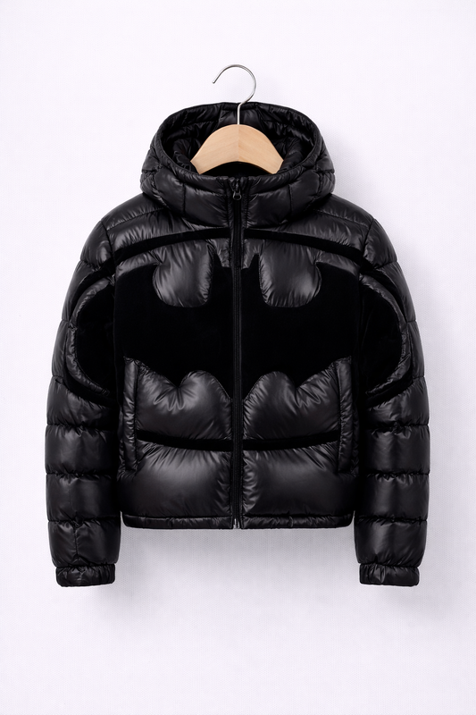Moncler winterjas batman zwart