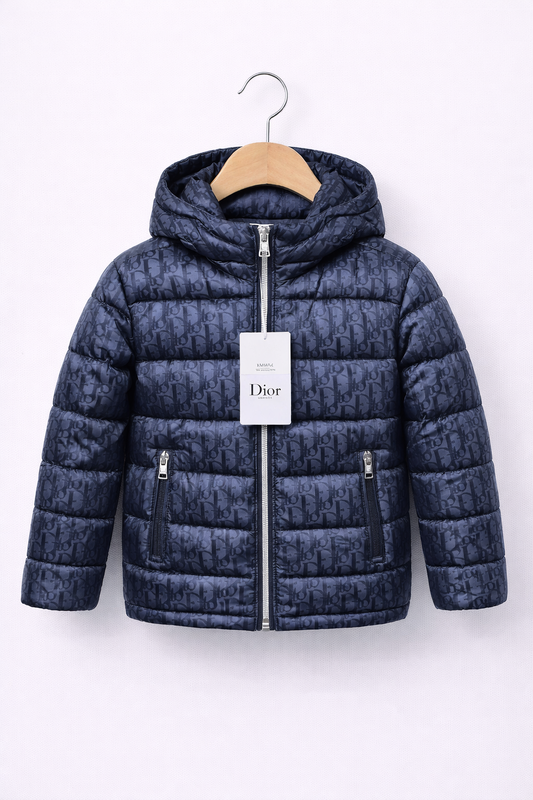 Dior winterjas donkerblauw