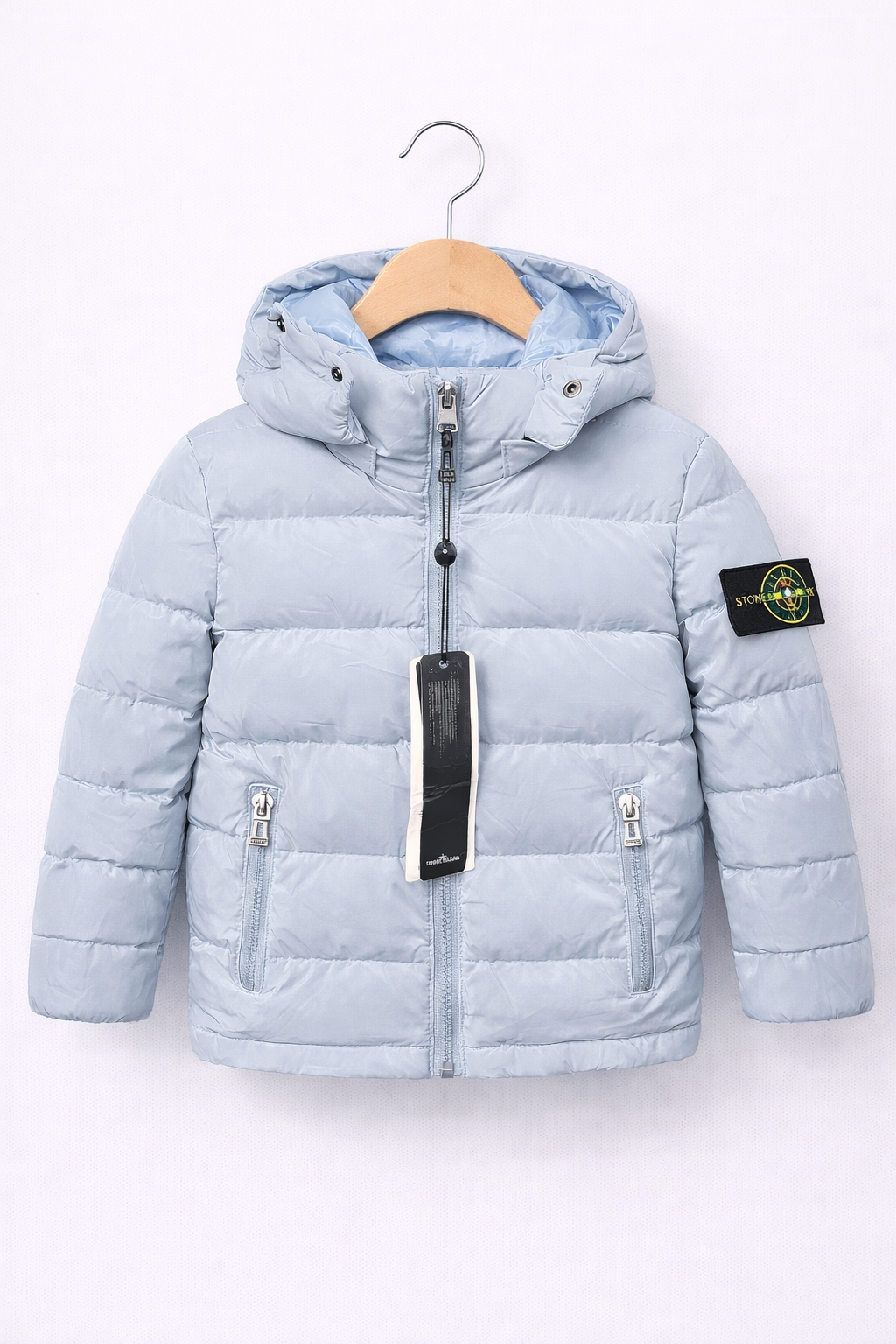 Stone Island winterjas lichtblauw