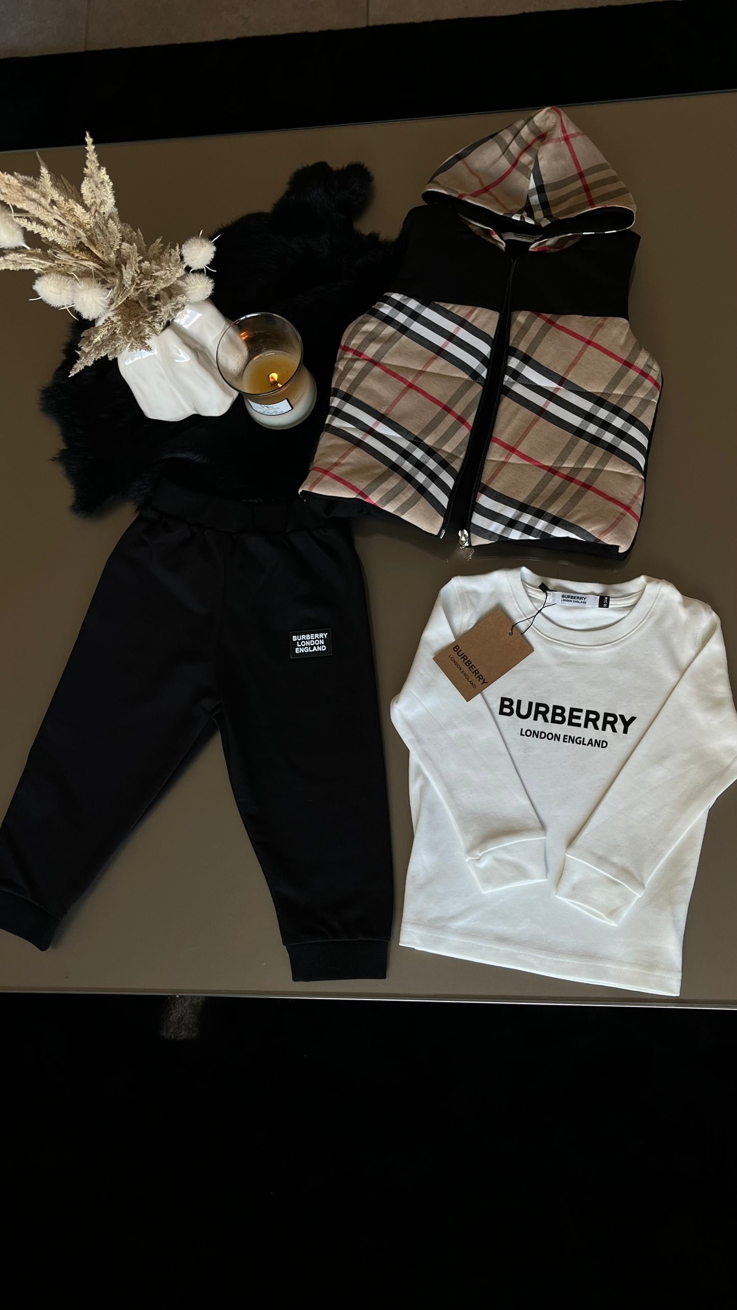 Burberry 3-delige set zwart