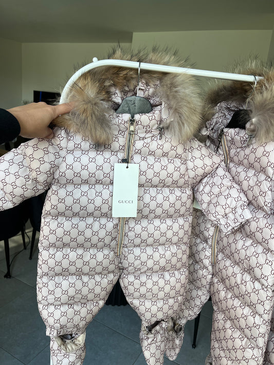 Gucci baby winterjas beige