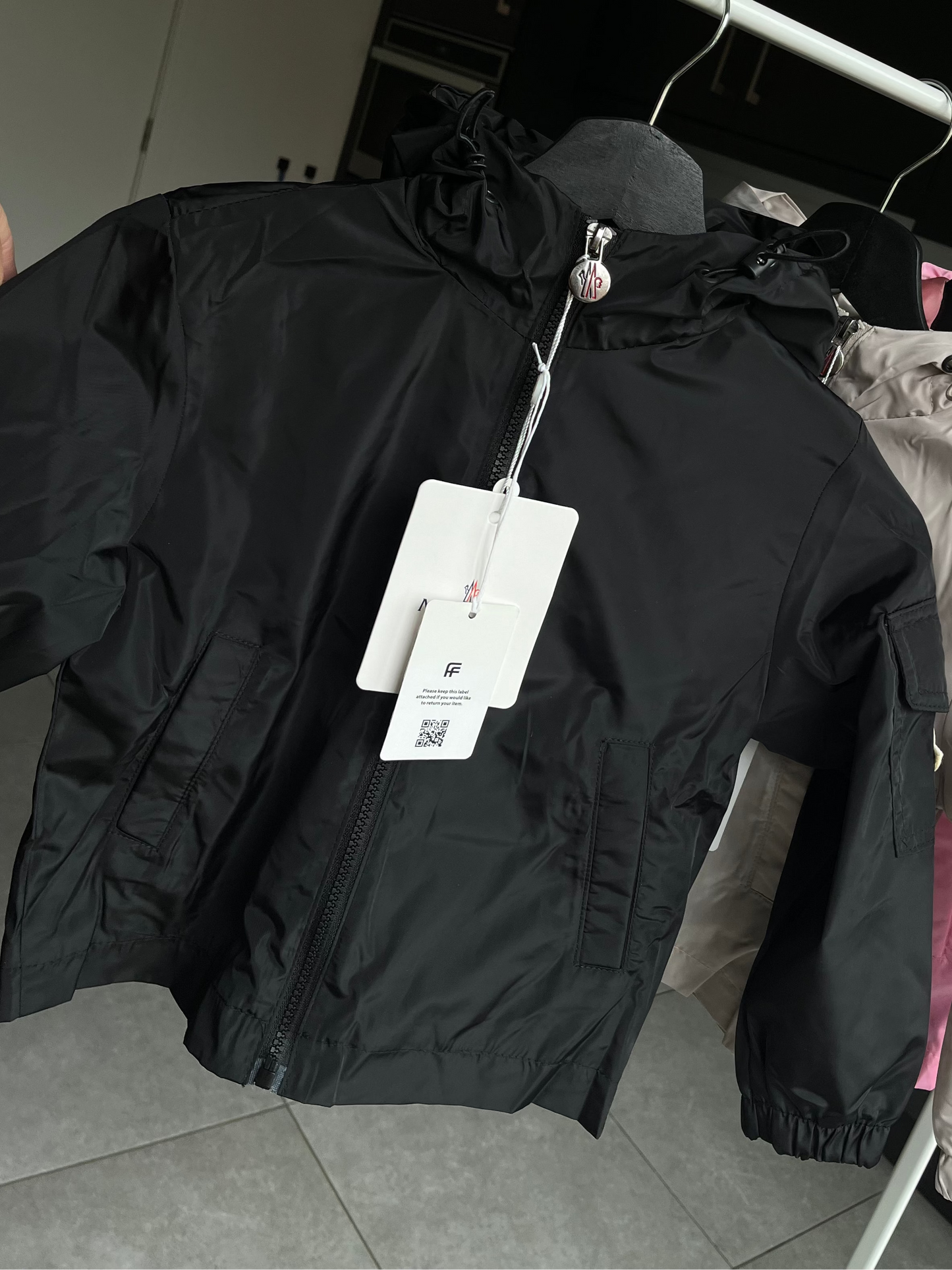 Moncler herfstjas zwart
