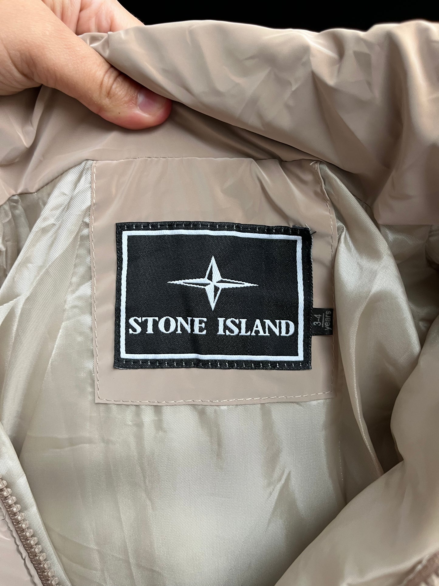 Stone Island winterjas beige