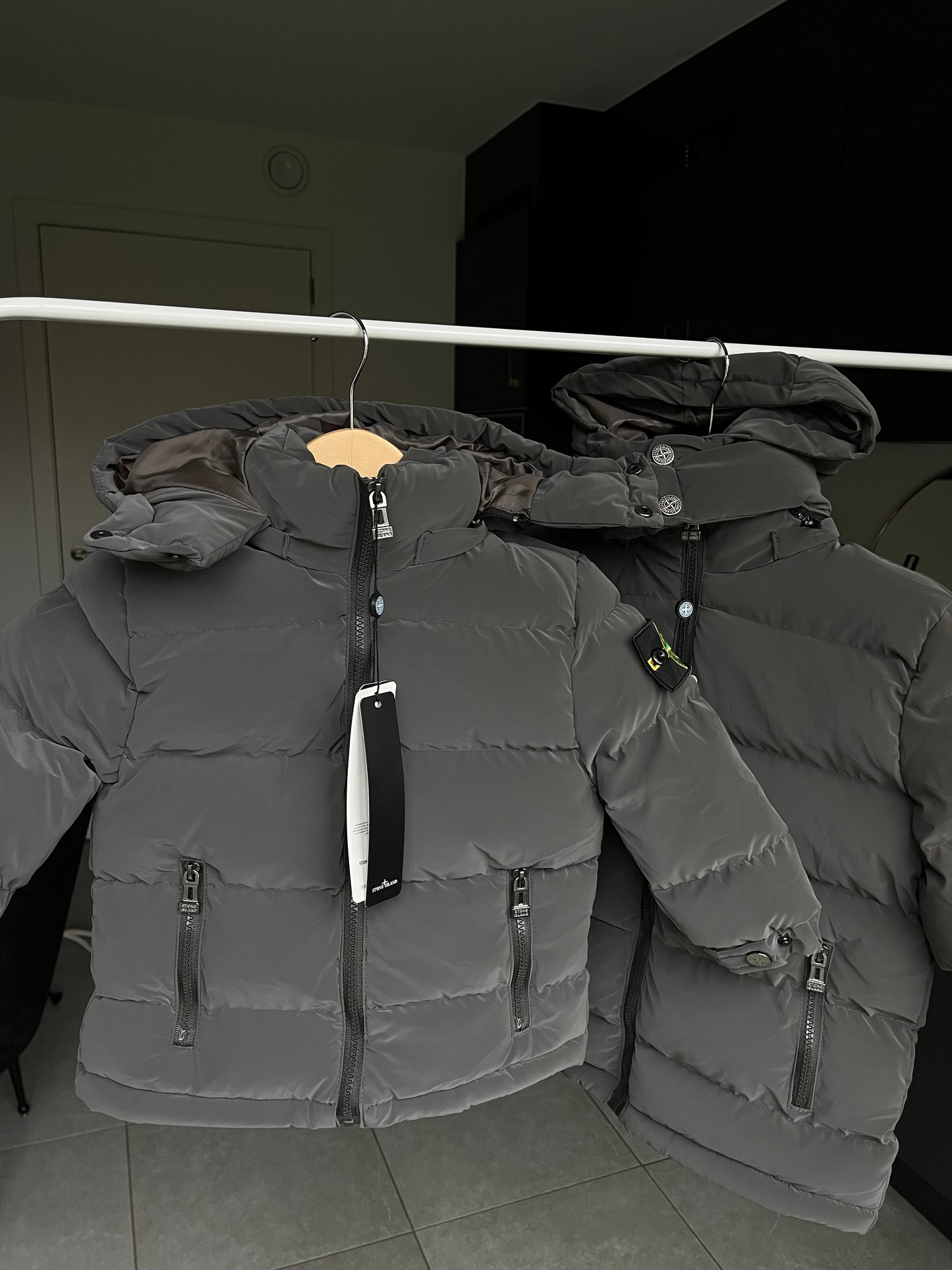 Stone Island winterjas grijs