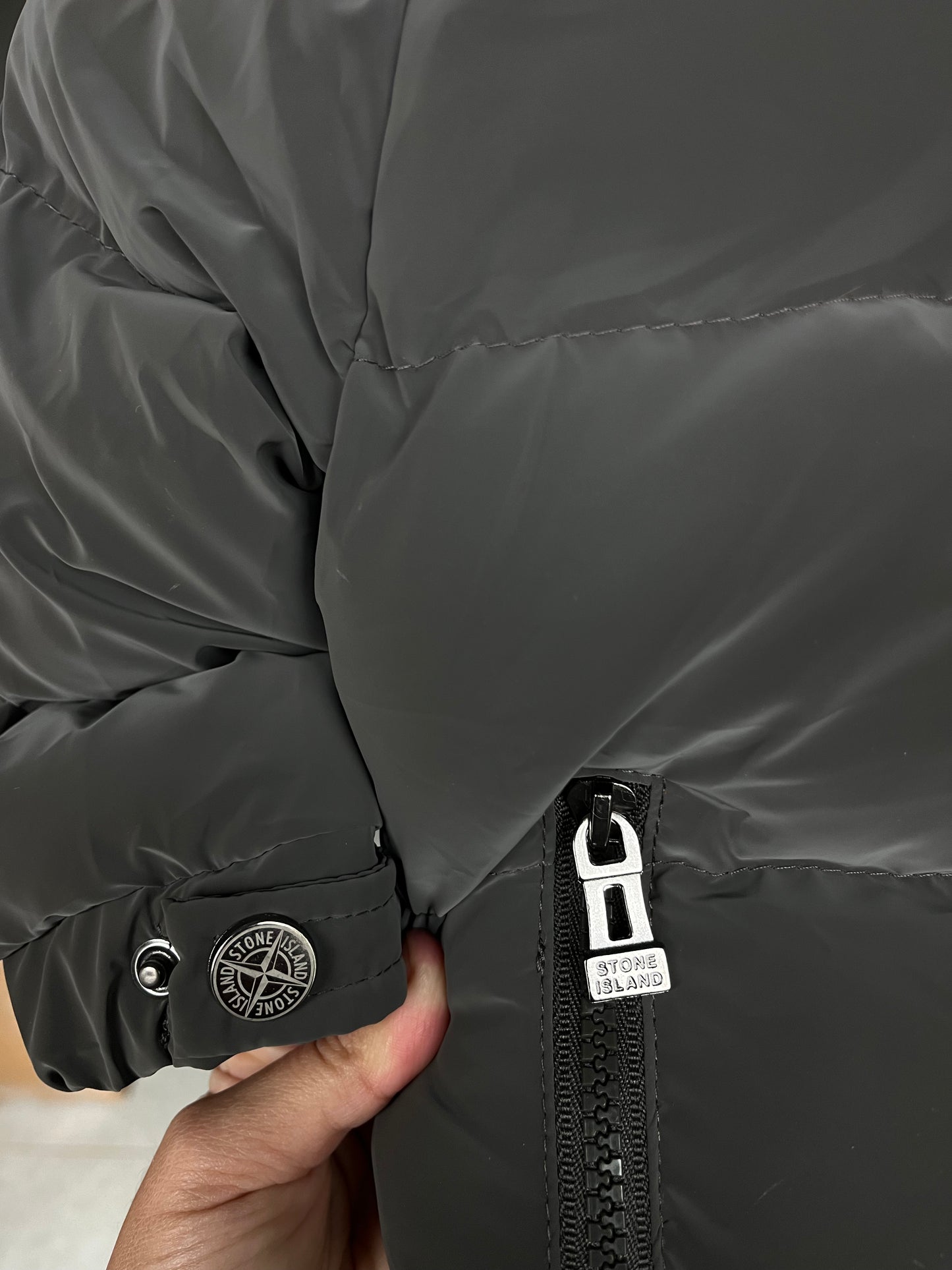 Stone Island winterjas grijs