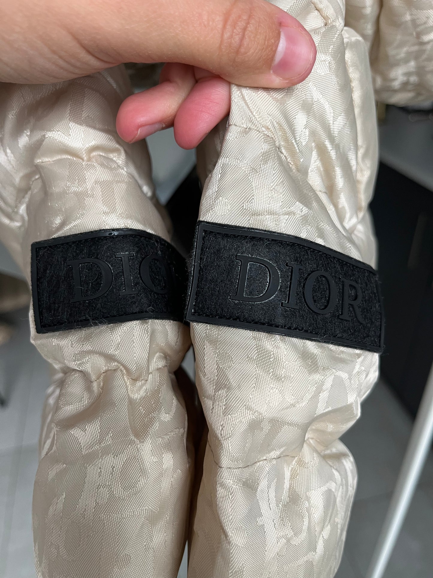 Dior winterjas beige