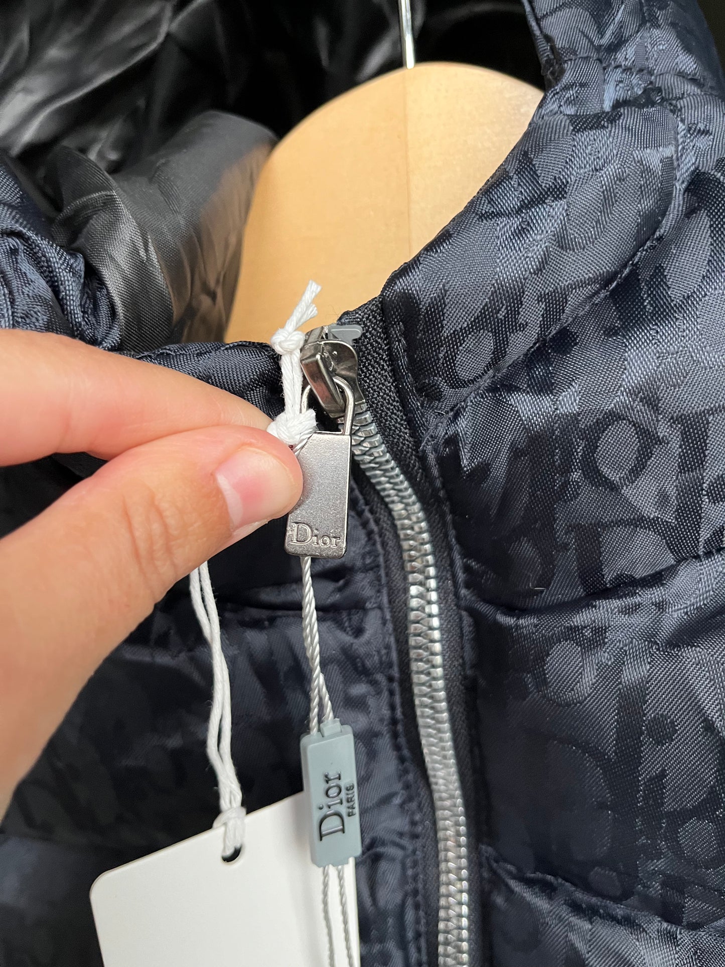 Dior winterjas donkerblauw