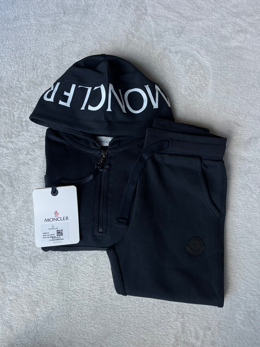 Moncler trainingspak donkerblauw