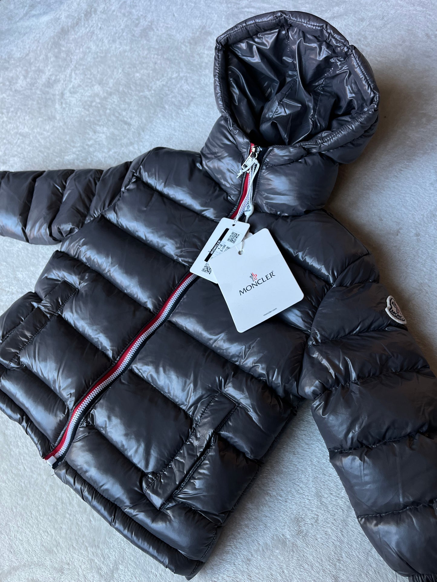 Moncler winterjas grijs