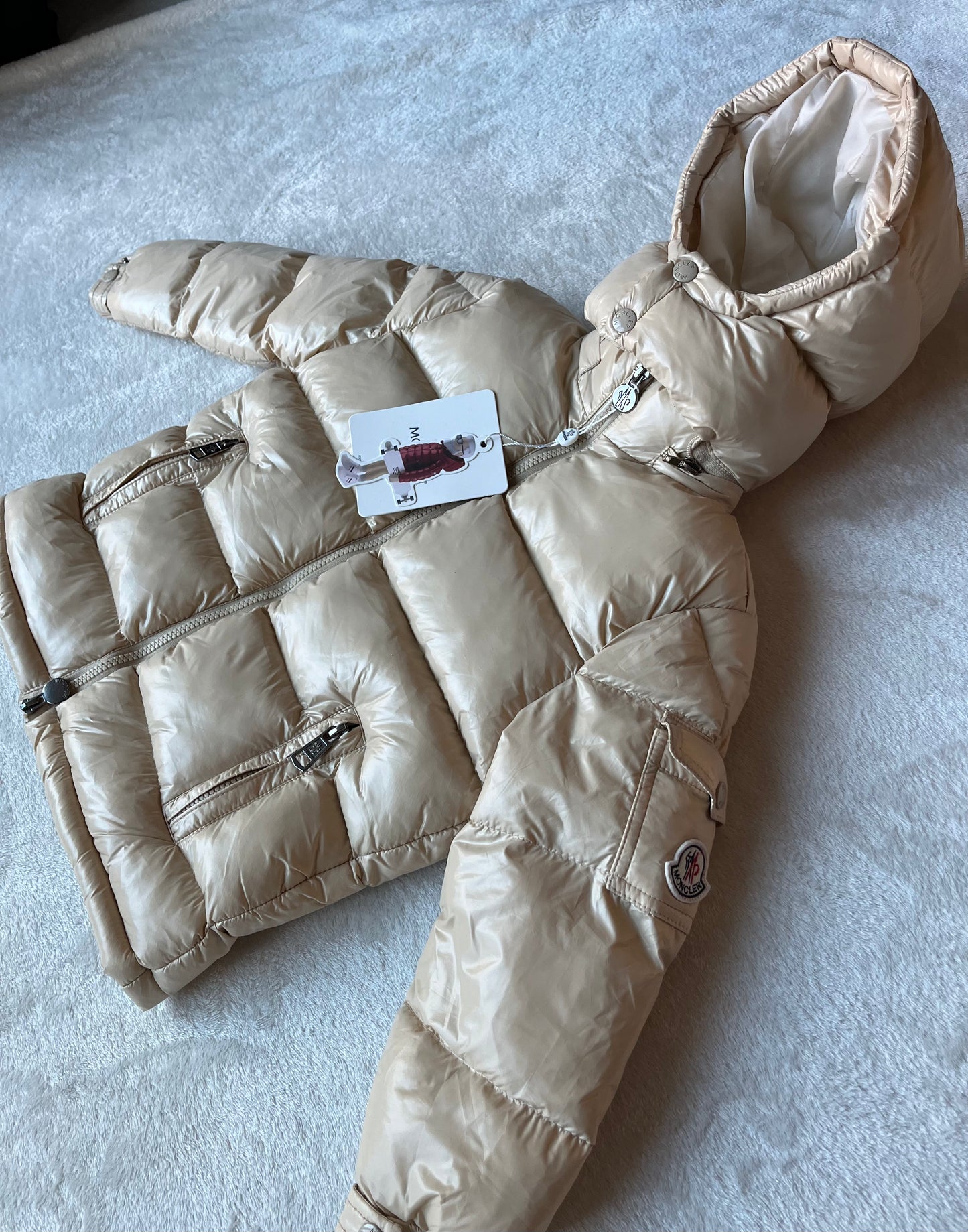 Moncler winterjas beige