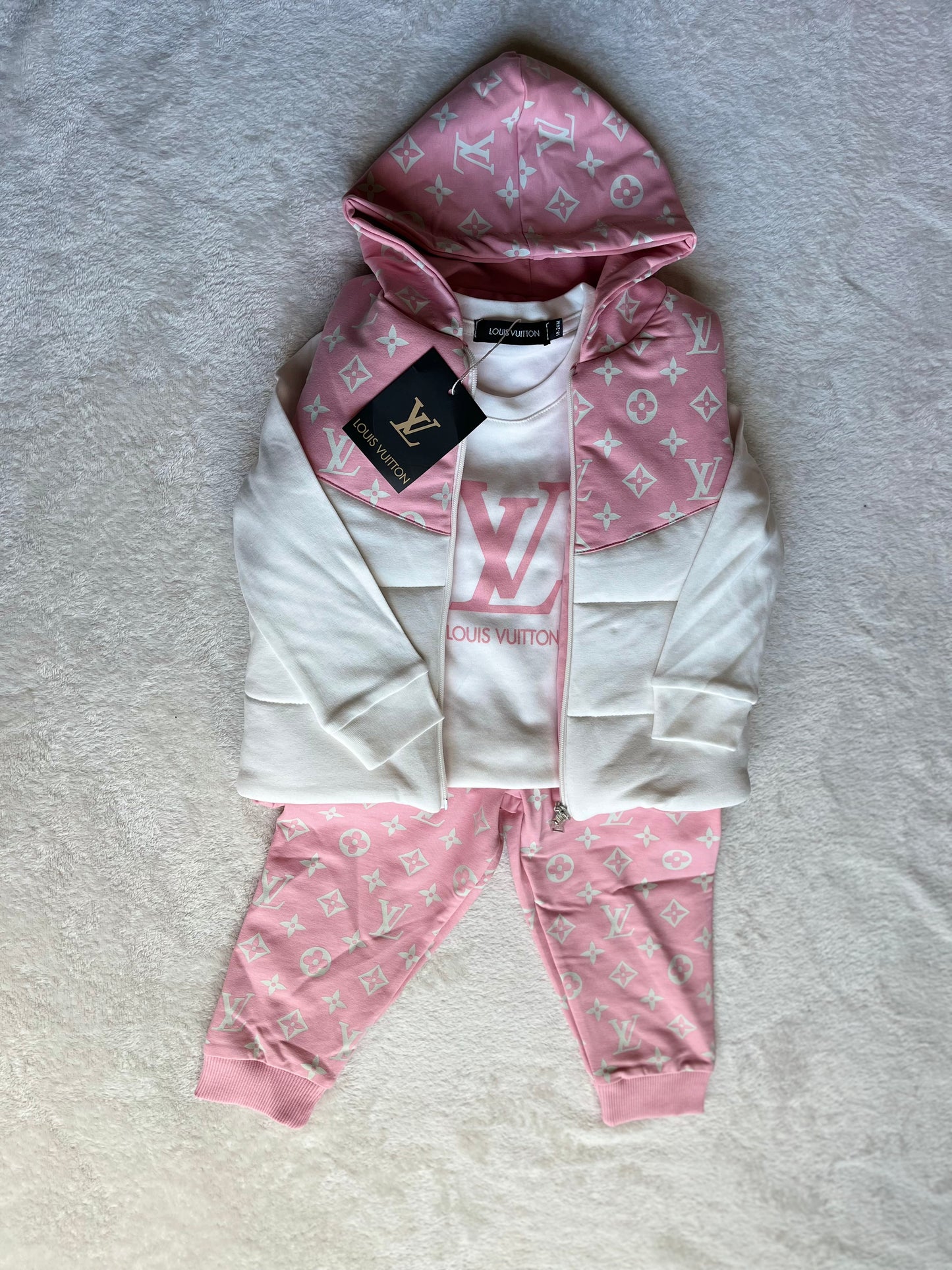 Louis Vuitton 3-delige set roze