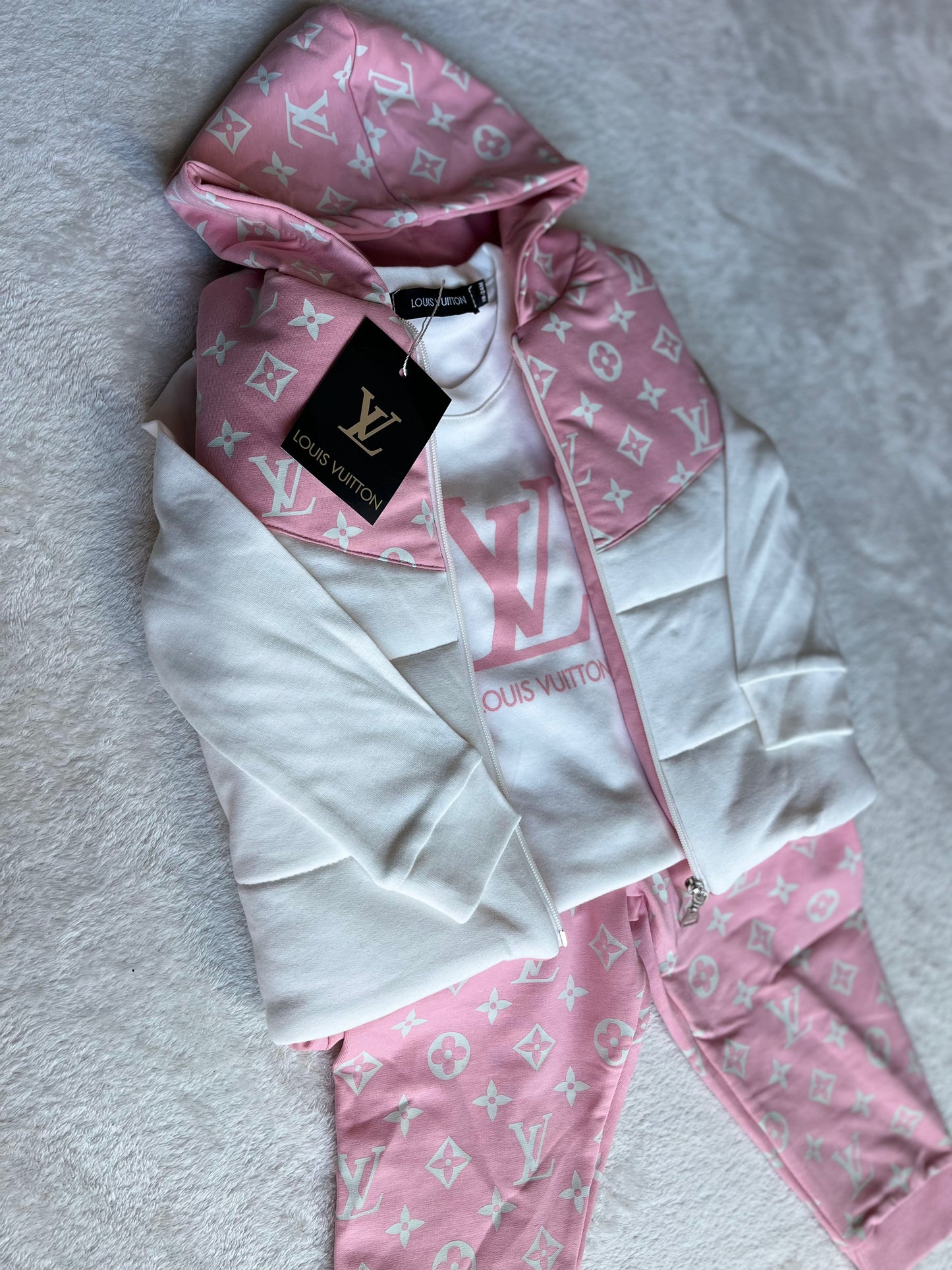 Louis Vuitton 3-delige set roze