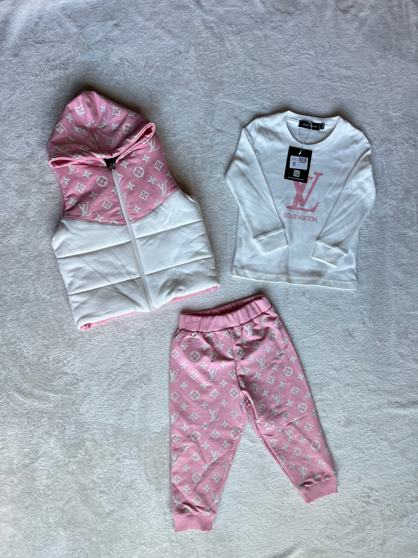 Louis Vuitton 3-delige set roze