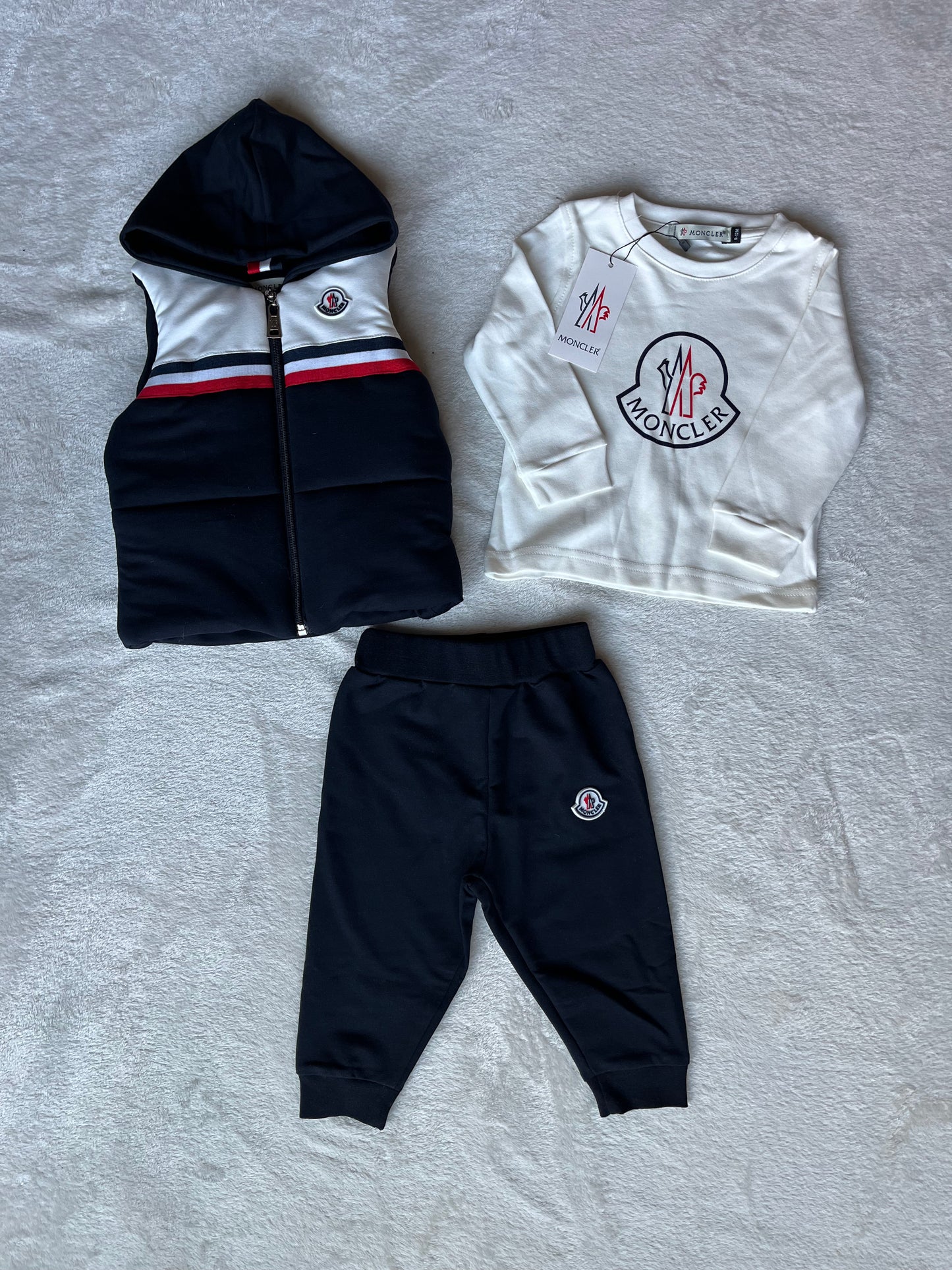 Moncler 3-delige set blauw