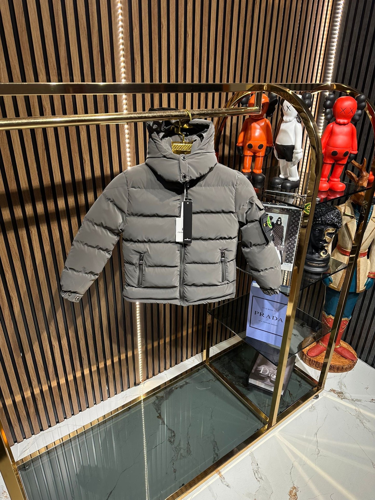 Stone Island winterjas grijs